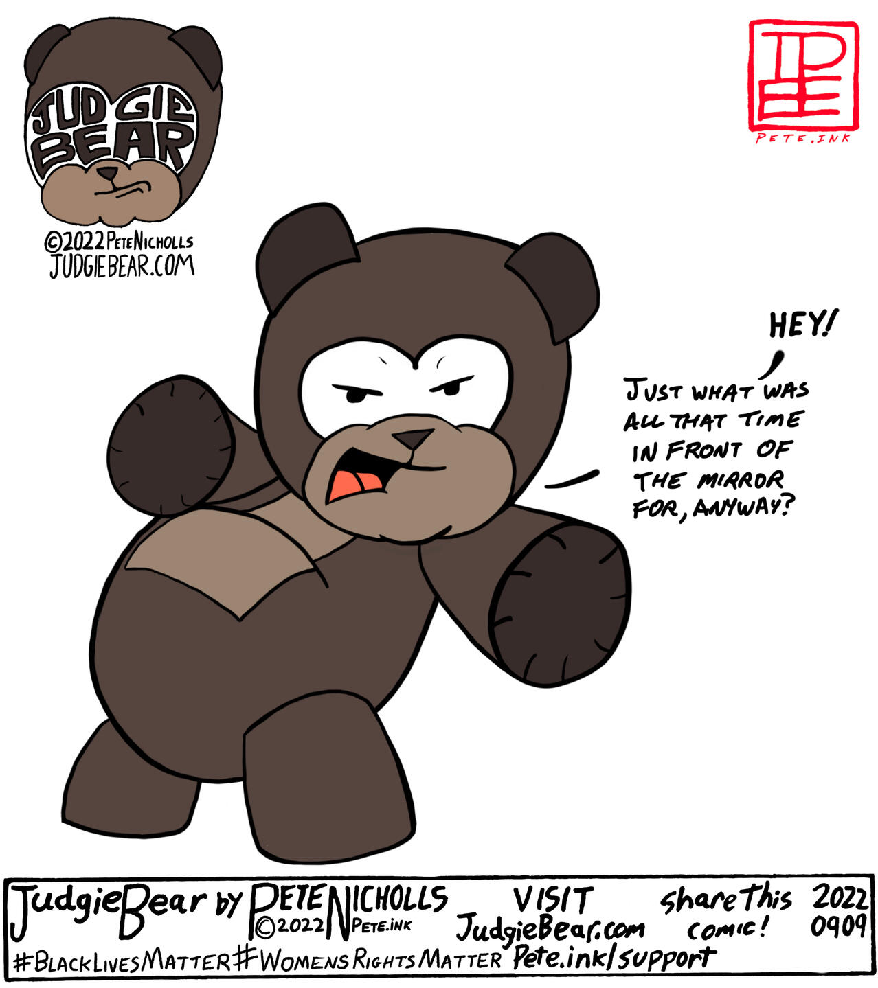 Get a Judgie Bear merch today!